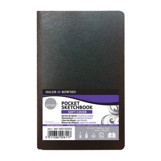 SKETCHBOOK DALER ROWNEY SIMPLY POCKET 100G 8,9X14 24F C.FLEX