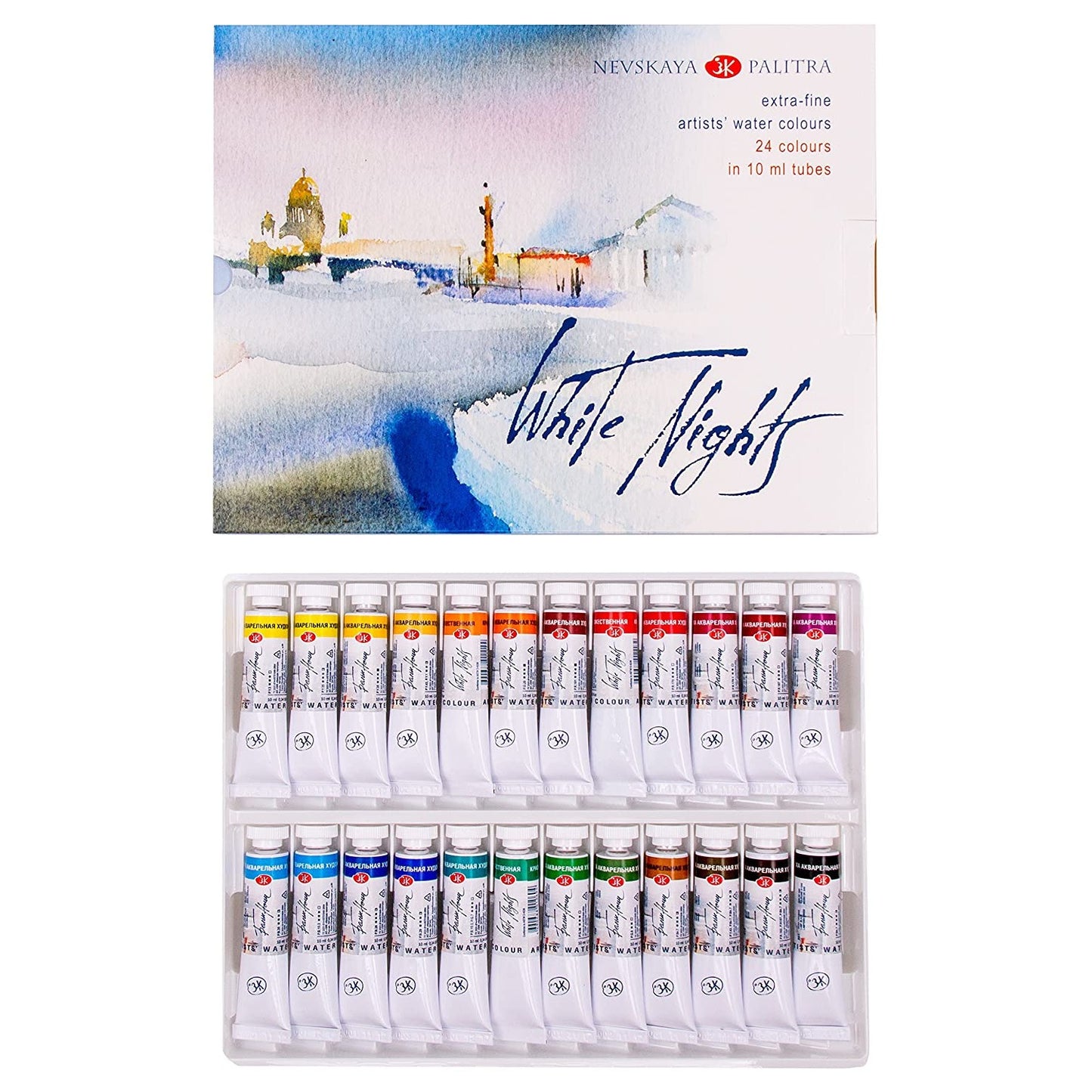 ESTOJO AQUARELA WHITE NIGHTS 24 TUBOS 10ML 19411228