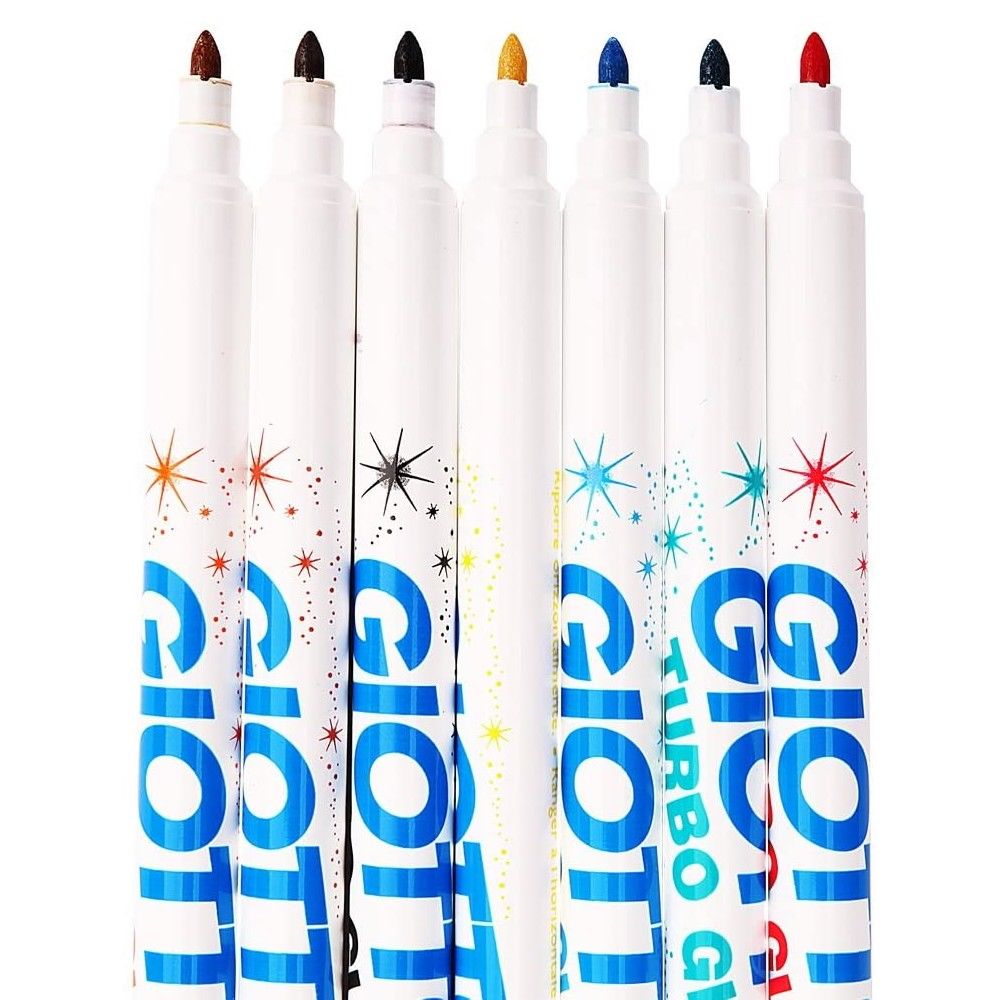 CANETA HIDROCOR GIOTTO TURBO GLITTER 08 CORES