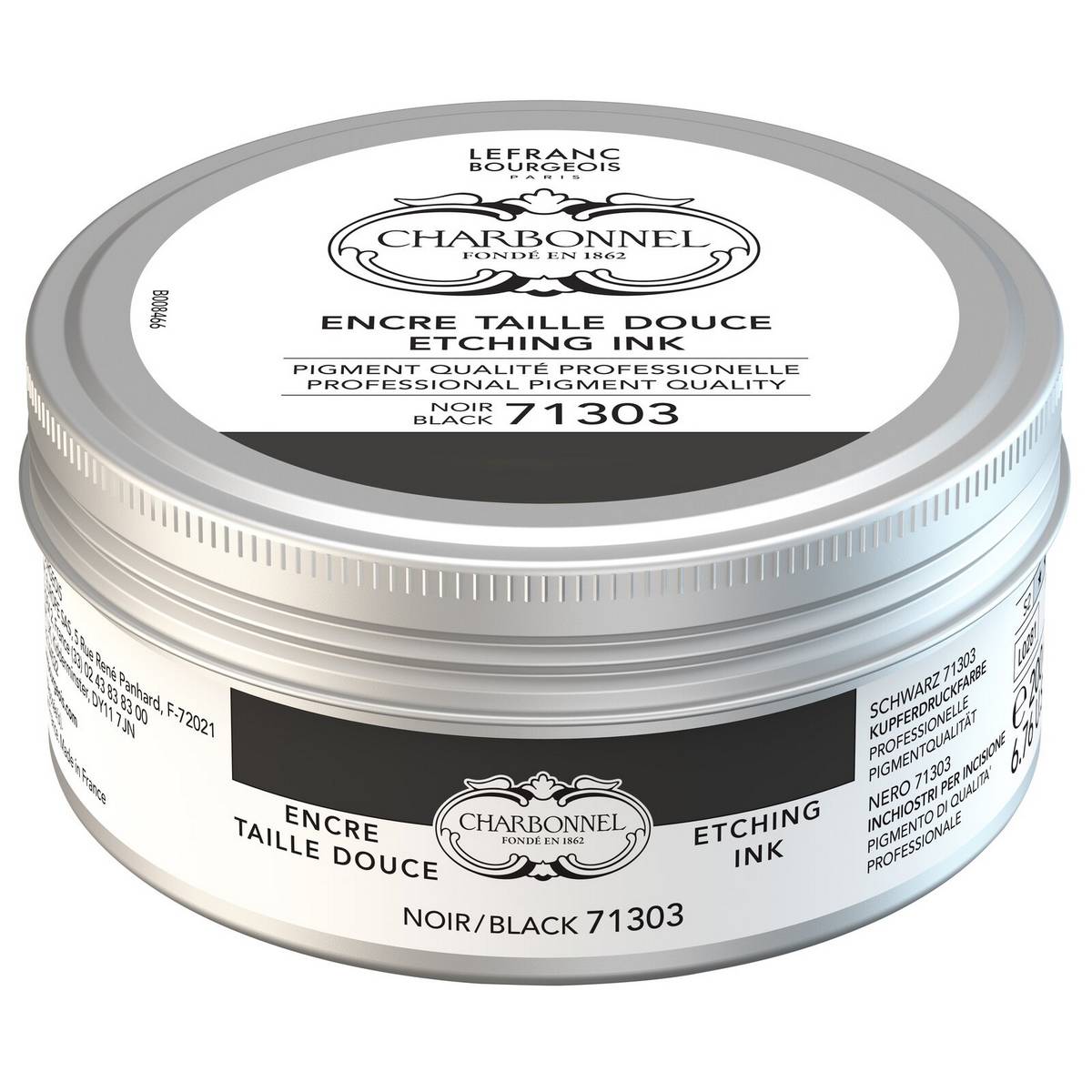 TINTA GRAVURA METAL CHARBONNEL 200ml BLACK 71303 331083