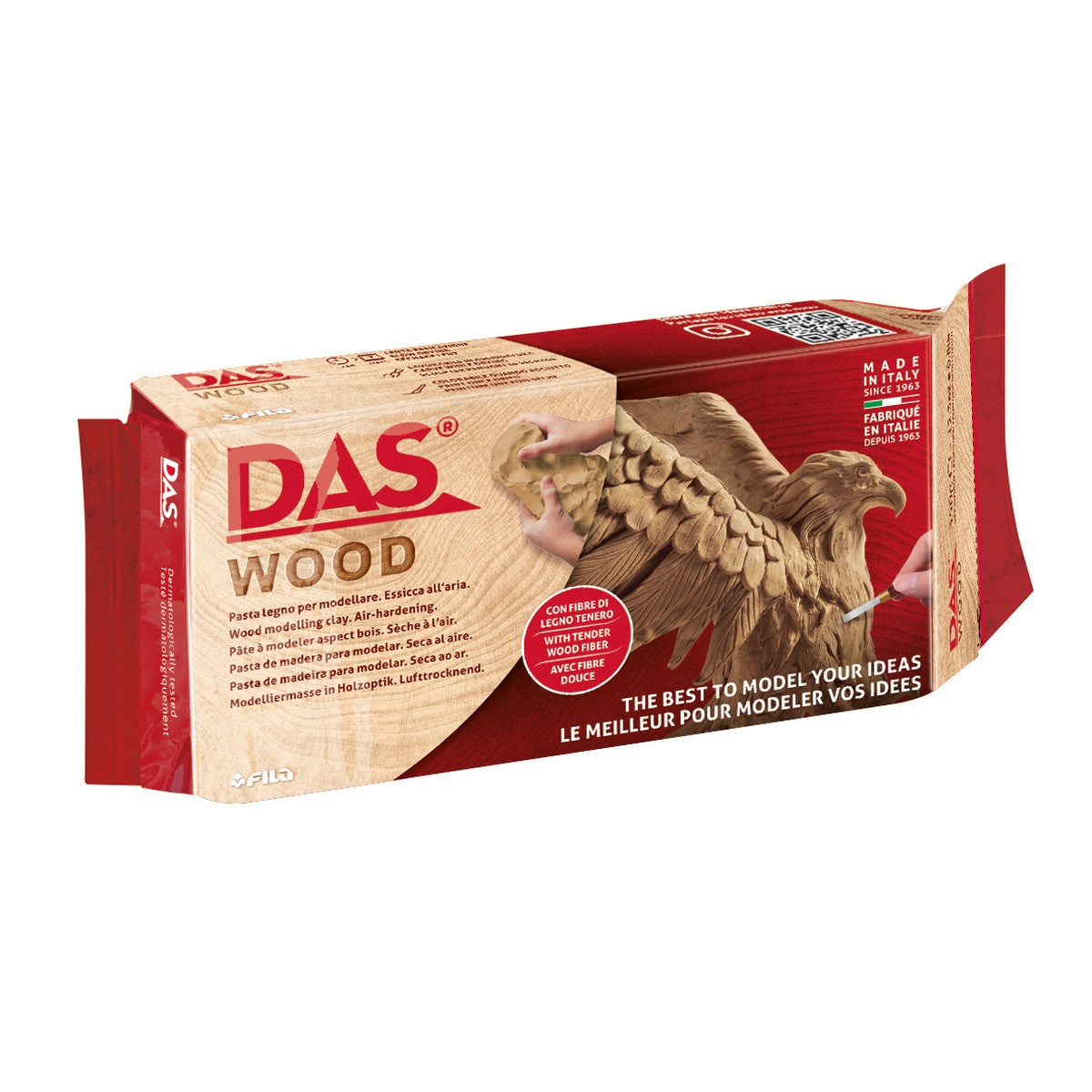 ARGILA DAS WOOD 0350GR MODELAGEM CERAMICA FRIA