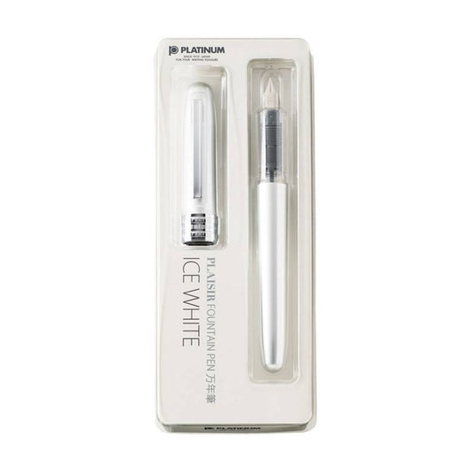 CANETA TINTEIRO PLAISIR PLATINUM 0.5 ICE WHITE PGB-1000 3
