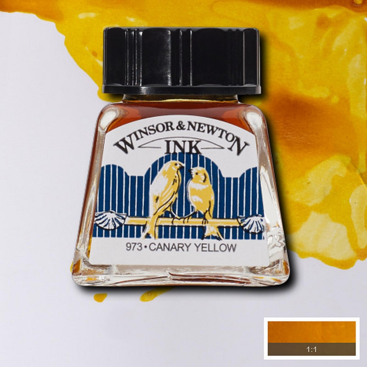 DRAWING INKS WINSOR NEWTON 14ML 123 CANARY YELLOW 1005123