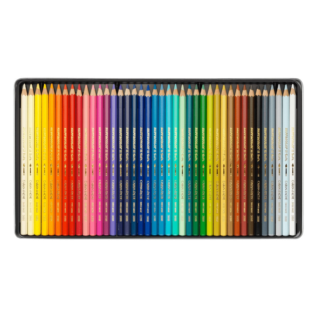 ESTOJO LAPIS AQUARELAVEL CARAN D´ACHE SUPRACOLOR 040 CORES