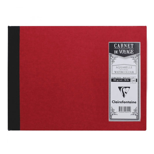 BLOCO CLAIREFONTAINE CARNET VOYAGE A5 180g TORCHON 60FLS