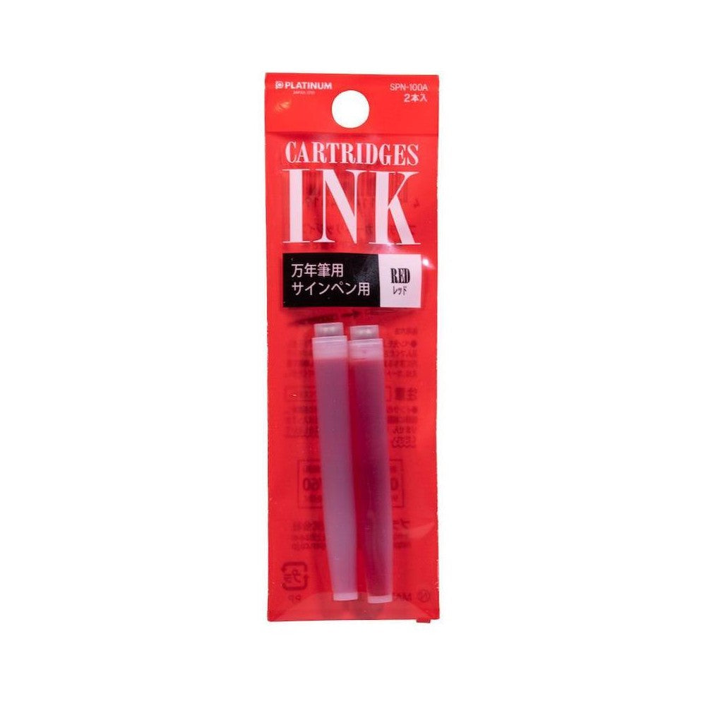 CARTUCHO TINTA PLATINUM C/2 RED SPN-100A 11