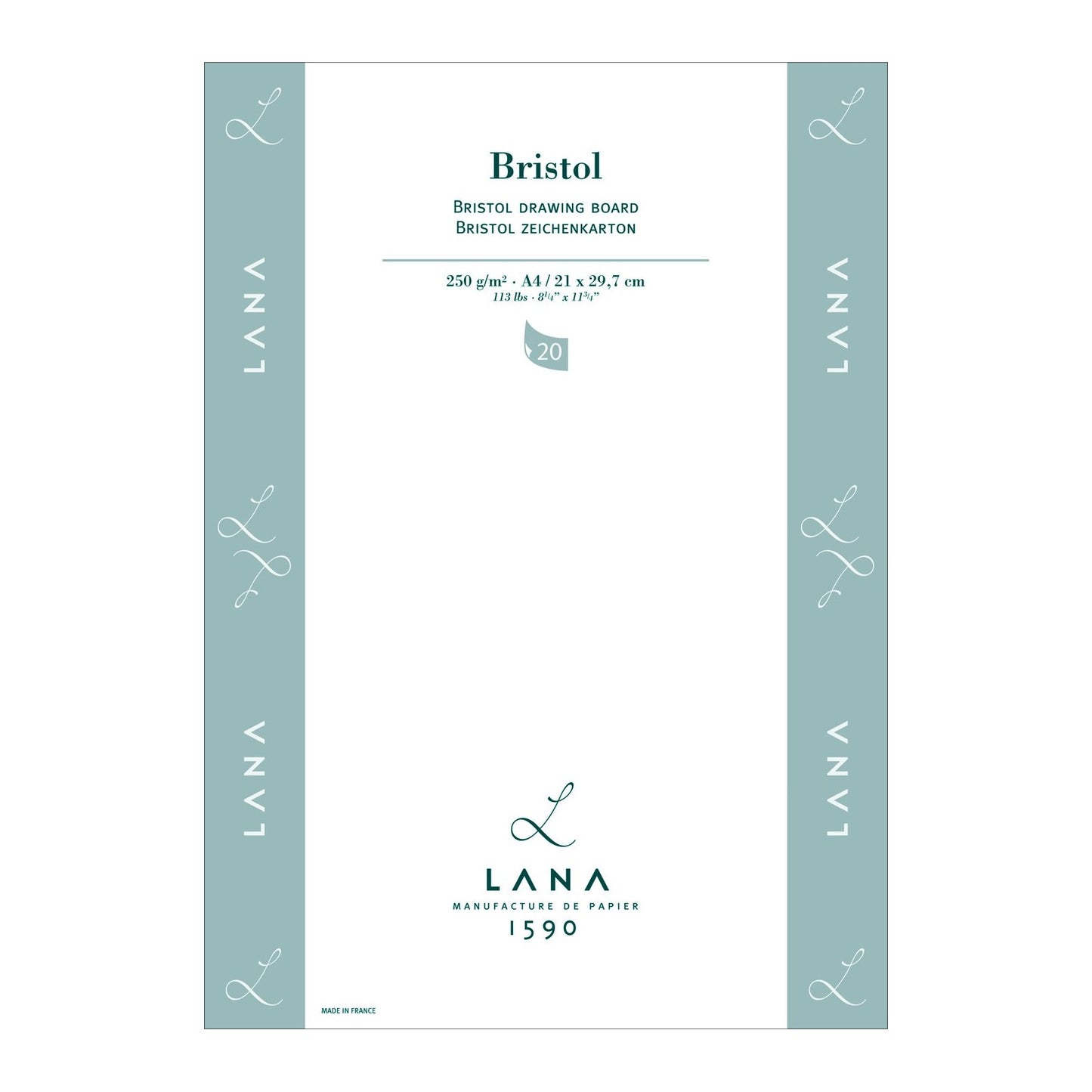 BLOCO LANA BRISTOL A4 250g/m2 20 FOLHAS