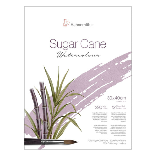 BLOCO HAHNEMUHLE SUGAR CANE 290g/m2 30x40cm GRANA FINA 12FLS