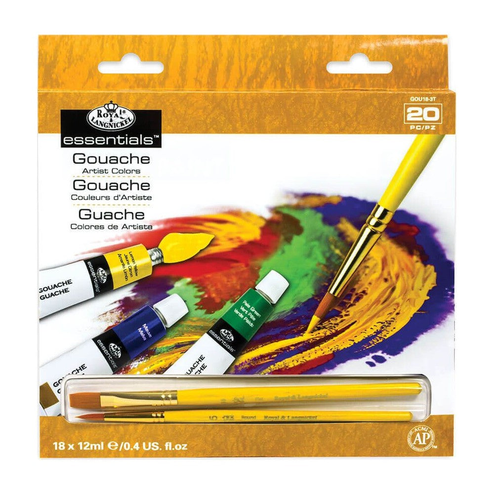 ESTOJO GOUACHE ROYAL LANGNICKEL 18 CORES