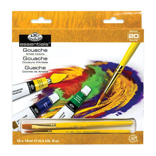 ESTOJO GOUACHE ROYAL LANGNICKEL 18 CORES