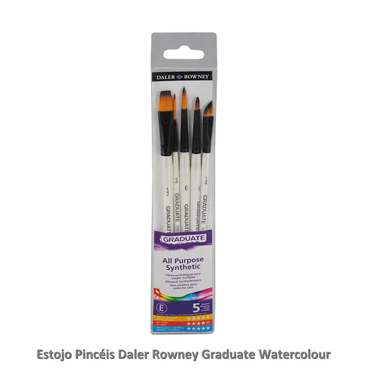 ESTOJO PINCEIS DALER ROWNEY GRADUATE WATERCOLOUR SET C/ 05