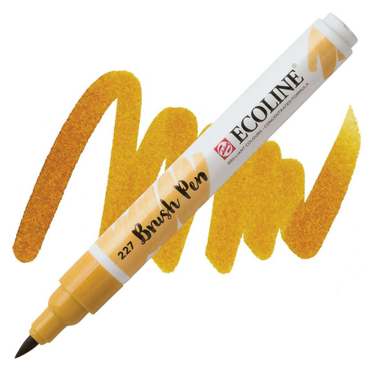 ECOLINE BRUSH PEN 227 YELLOW OCHRE