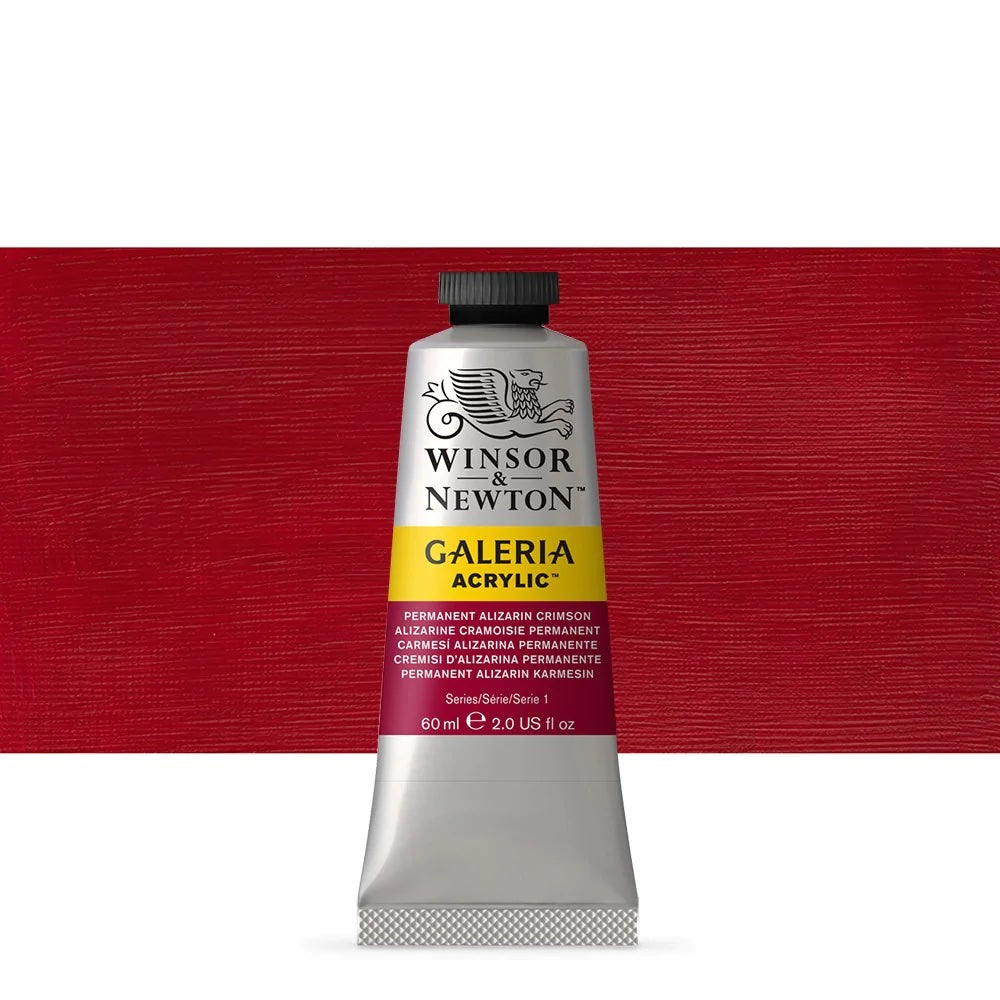 ACRILICA WINSOR NEWTON GALERIA 60ml 466 PERMANENT ALIZARIN CRIMSON