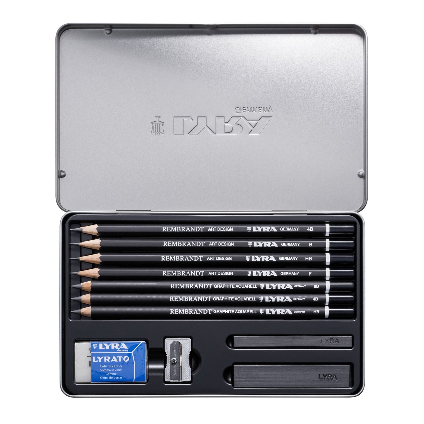 ESTOJO LAPIS GRADUADO LYRA ART GRAPHITE SET C/11 PECAS 2051111