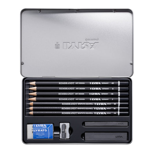 ESTOJO LAPIS GRADUADO LYRA ART GRAPHITE SET C/11 PECAS 2051111