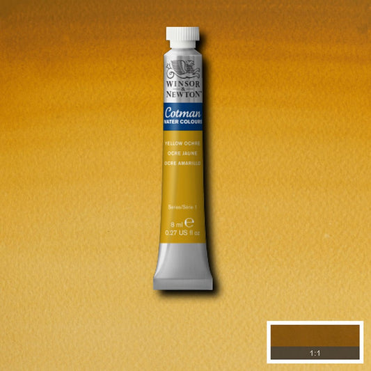 AQUARELA WINSOR NEWTON COTMAN 744 YELLOW OCHRE 08ml
