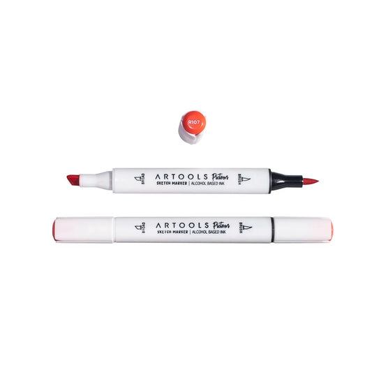 MARCADOR ARTOOLS PICTOM PONTA DUPLA VERMILLION (R107)