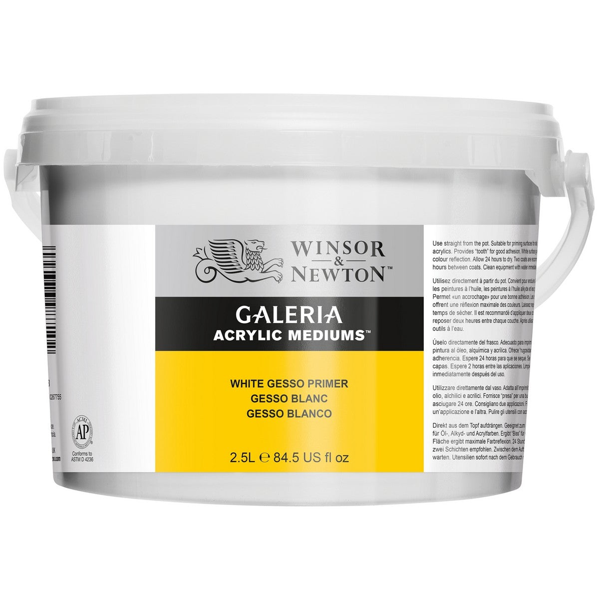 GESSO ACRILICO WINSOR NEWTON GALERIA 2,5L 3055948