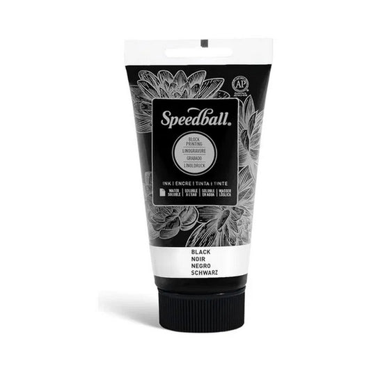 TINTA XILO/LINO WATER-BASED SPEEDBALL 37ML 3400 PRETA