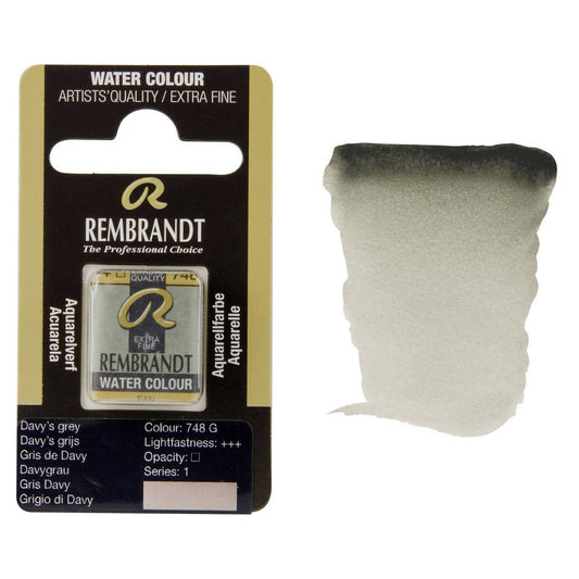 AQUARELA TALENS REMBRANDT HALF PAN 748 DAVYS GREY S1
