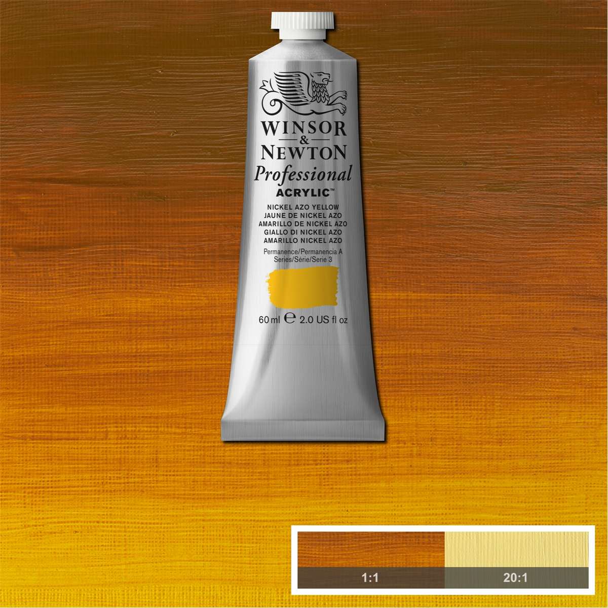 ACRILICA WINSOR NEWTON PROFISSIONAL 60ML 455 NICKEL AZO YELLOW ROW S3