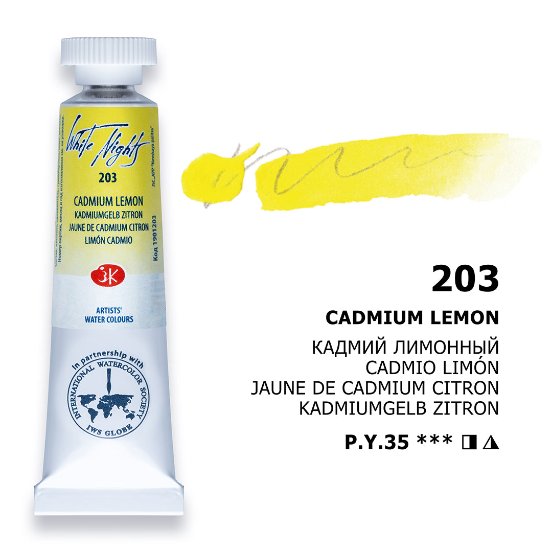 AQUARELA WHITE NIGHTS 203 CADMIUM LEMON 10ML S2