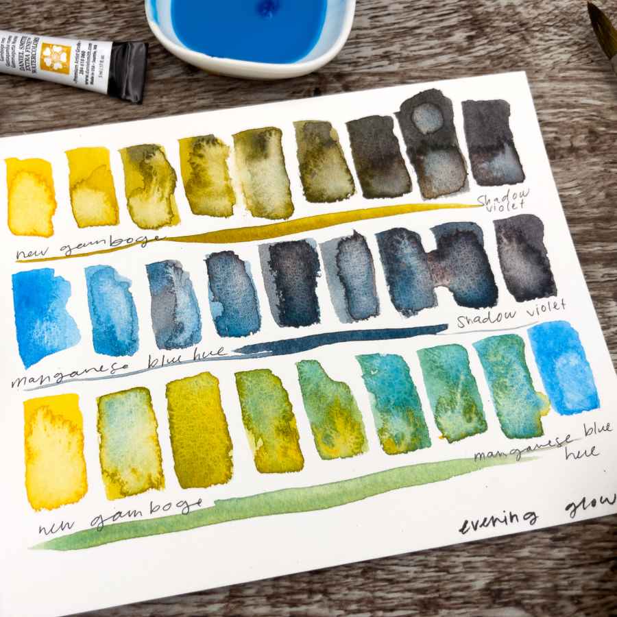 ESTOJO AQUARELA DANIEL SMITH 5ml 03 TUBOS 5ml - EVENING GLOW