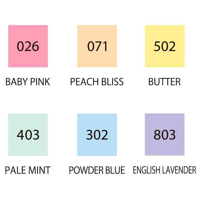 ESTOJO CANETA ZIG CLEAN DOT COLOR SINGLE C/ 06 MILD COLORS TCSD-6100/6V