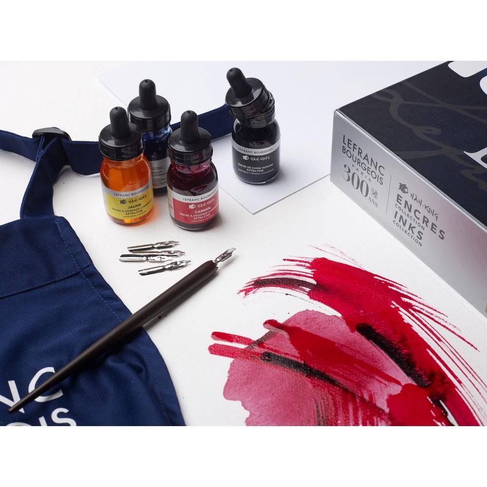 ESTOJO TINTA DESENHO E CALIGRAFIA GIFT LEFRANC 300 ANOS 301270