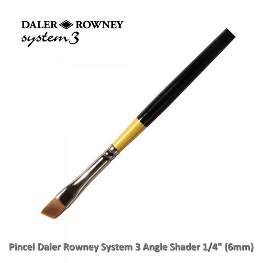 PINCEL DALER ROWNEY SYSTEM 3 ANGLE SHADER 06MM - 1/4" SY57