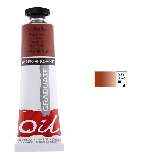 OLEO DALER ROWNEY GRADUATE 38ML 538 VENETIAN RED