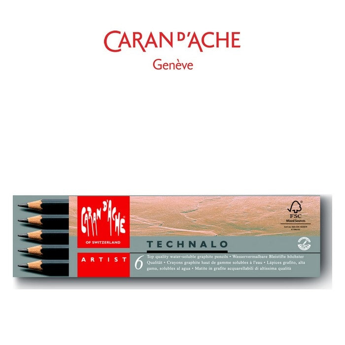 LAPIS GRAFITE AQUARELAVEL CARAN D´ACHE TECHNALO EST. C/ 06