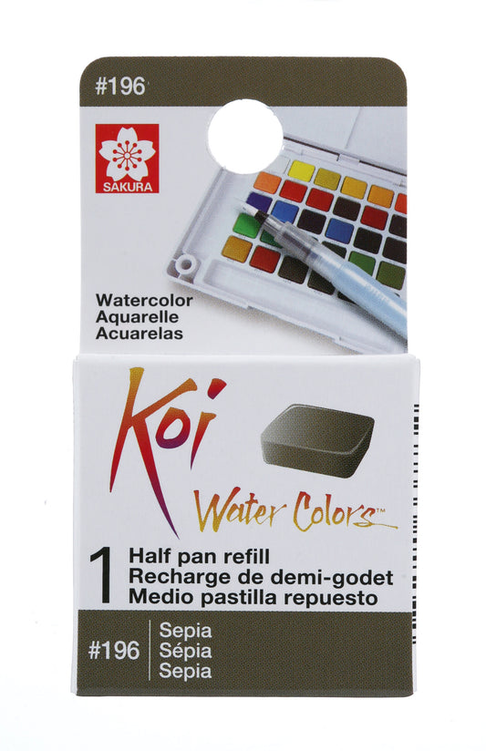 AQUARELA SAKURA KOI HALF PAN SEPIA - 196