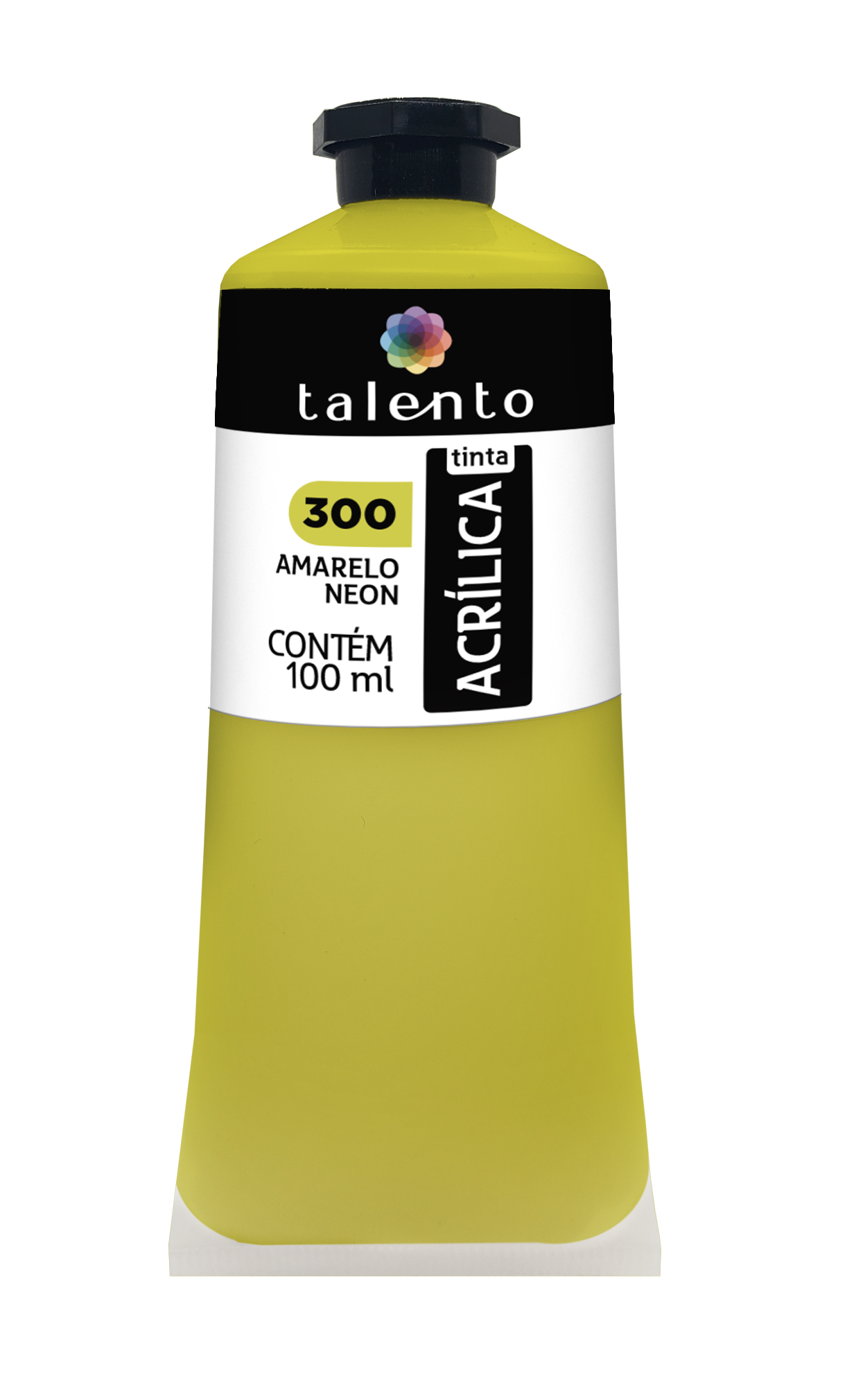 ACRILICA TALENTO 100ML 300 AMARELO NEON