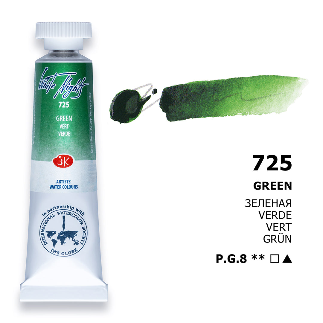 AQUARELA WHITE NIGHTS 725 GREEN 10ML S1