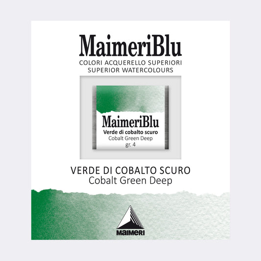 AQUARELA MAIMERIBLU ARTISTS HALF PAN 317 COBALT GREEN DEEP