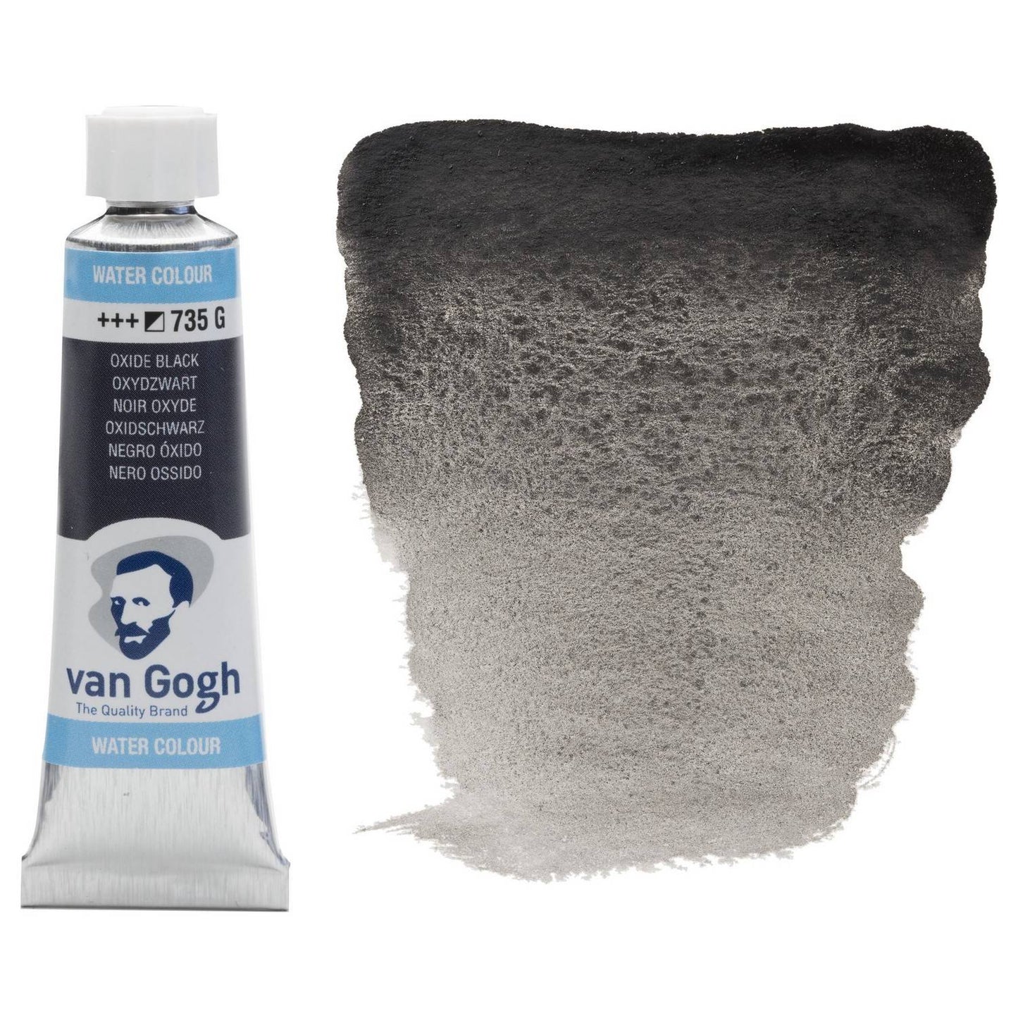 AQUARELA TALENS VAN GOGH 735 OXIDE BLACK 10ML
