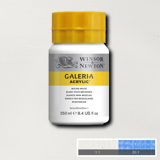 ACRILICA WINSOR NEWTON GALERIA 250ML 415 MIXING WHITE