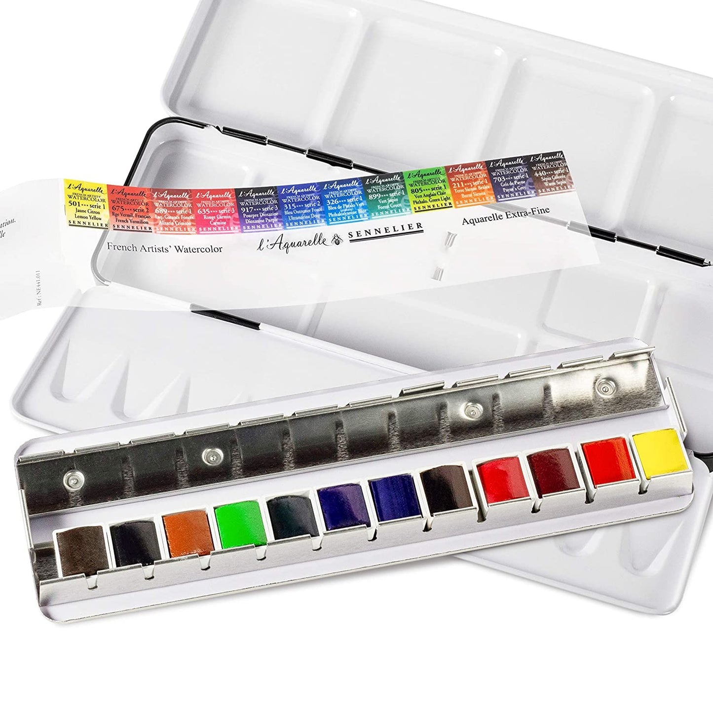 ESTOJO AQUARELA SENNELIER L'AQUARELLE 12 HALF PANS POCKET