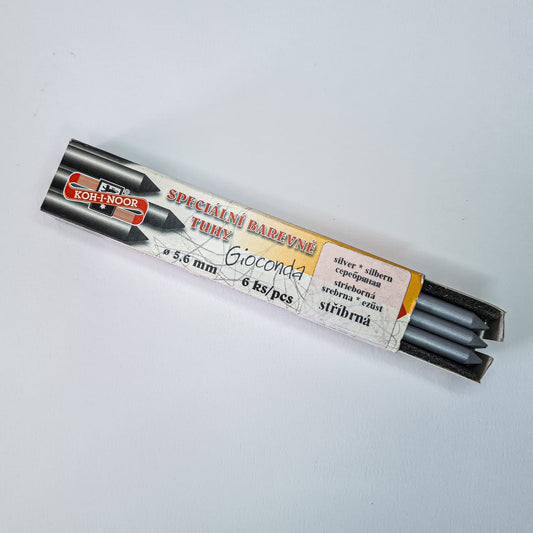 MINA KOH-I-NOOR 5,6mm 4381 PRATA C/ 06 UN