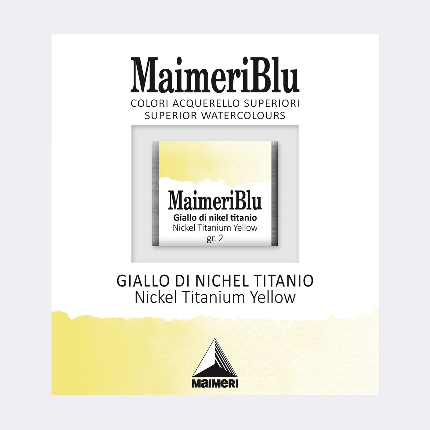 AQUARELA MAIMERIBLU ARTISTS HALF PAN 109 NICKEL TITANATE YELLOW