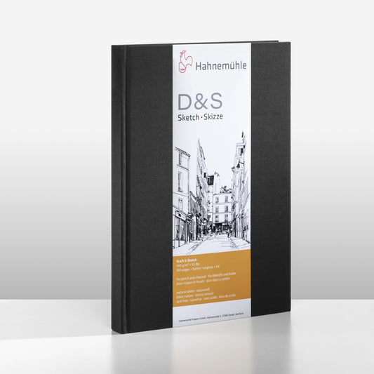 SKETCH BOOK HAHNEMUHLE D&S A6 140g/m2 PRETO 64 FOLHAS