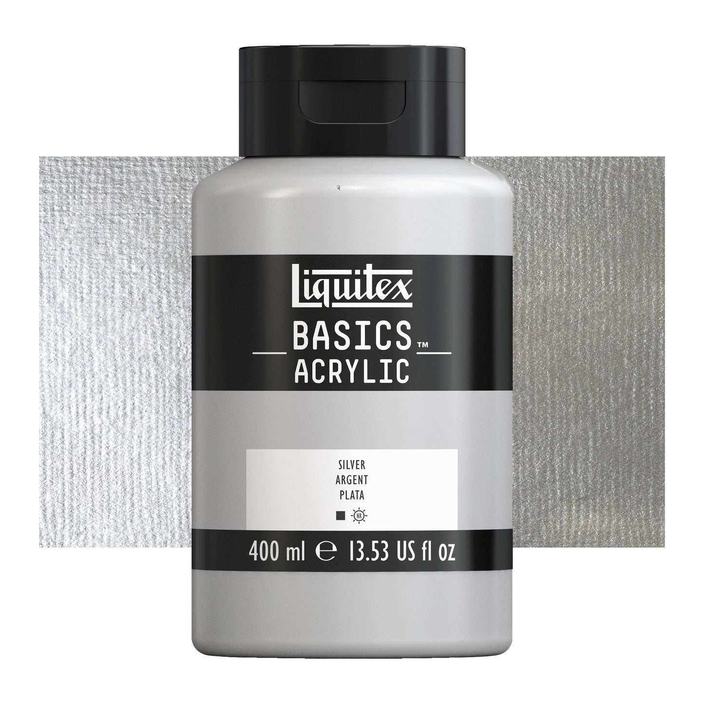 ACRILICA LIQUITEX BASICS 400ML 733 SILVER