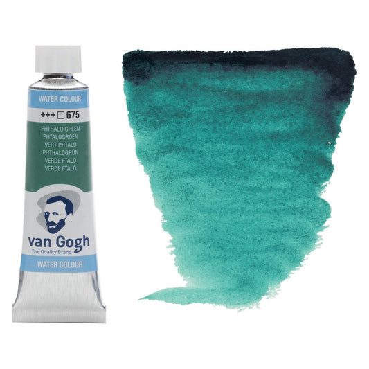 AQUARELA TALENS VAN GOGH 675 PHTHALO GREEN 10ML