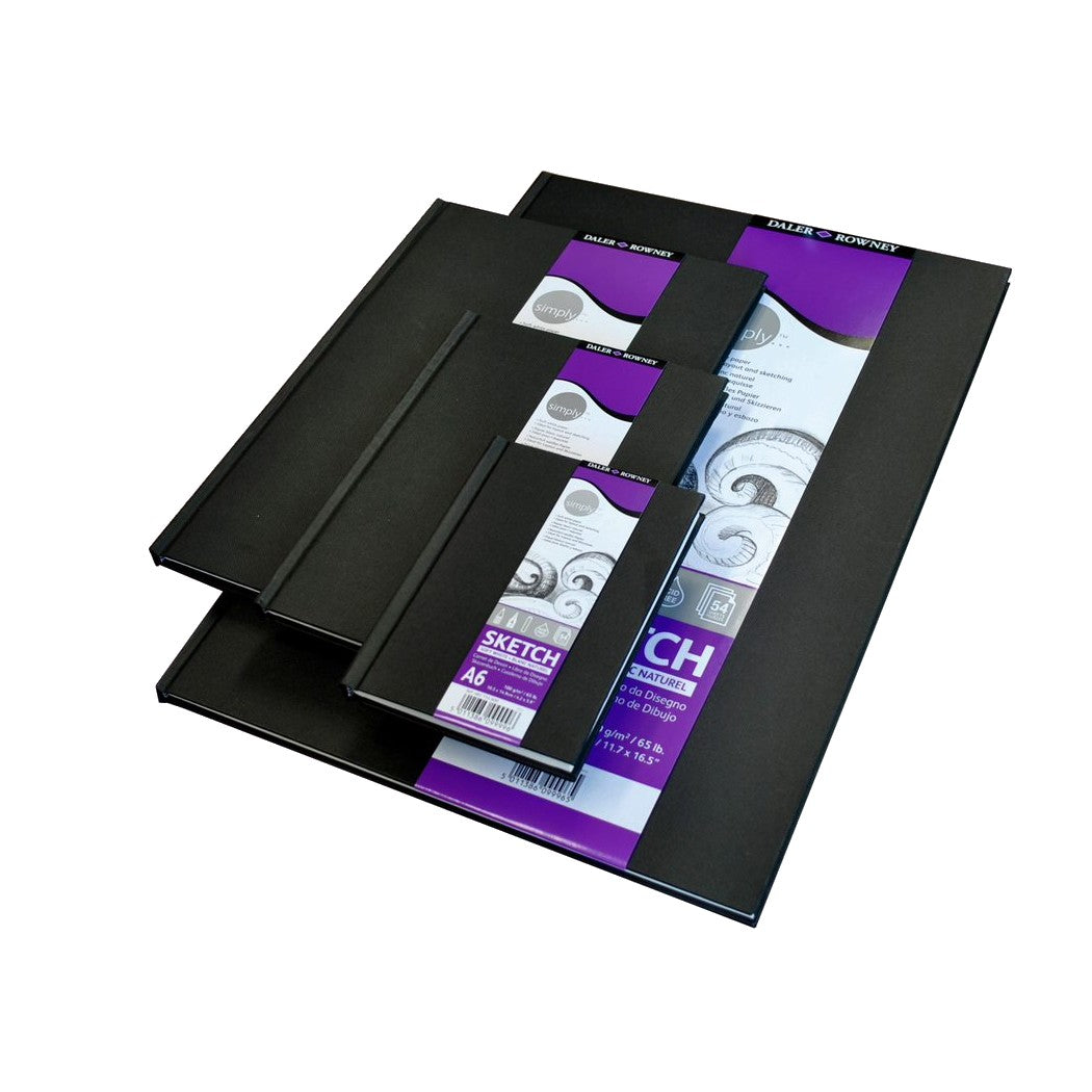 SKETCH BOOK DALER ROWNEY SIMPLY A6 100G/M2 54FL ESPIRAL