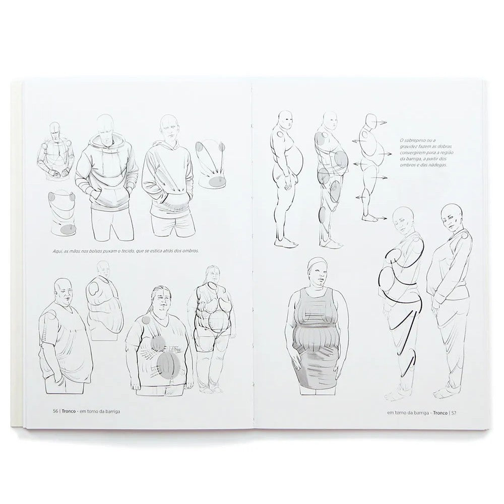 LIVRO "ANATOMIA ARTISTICA 8" DOBRAS DA ROUPA - MICHEL LAURICELLA