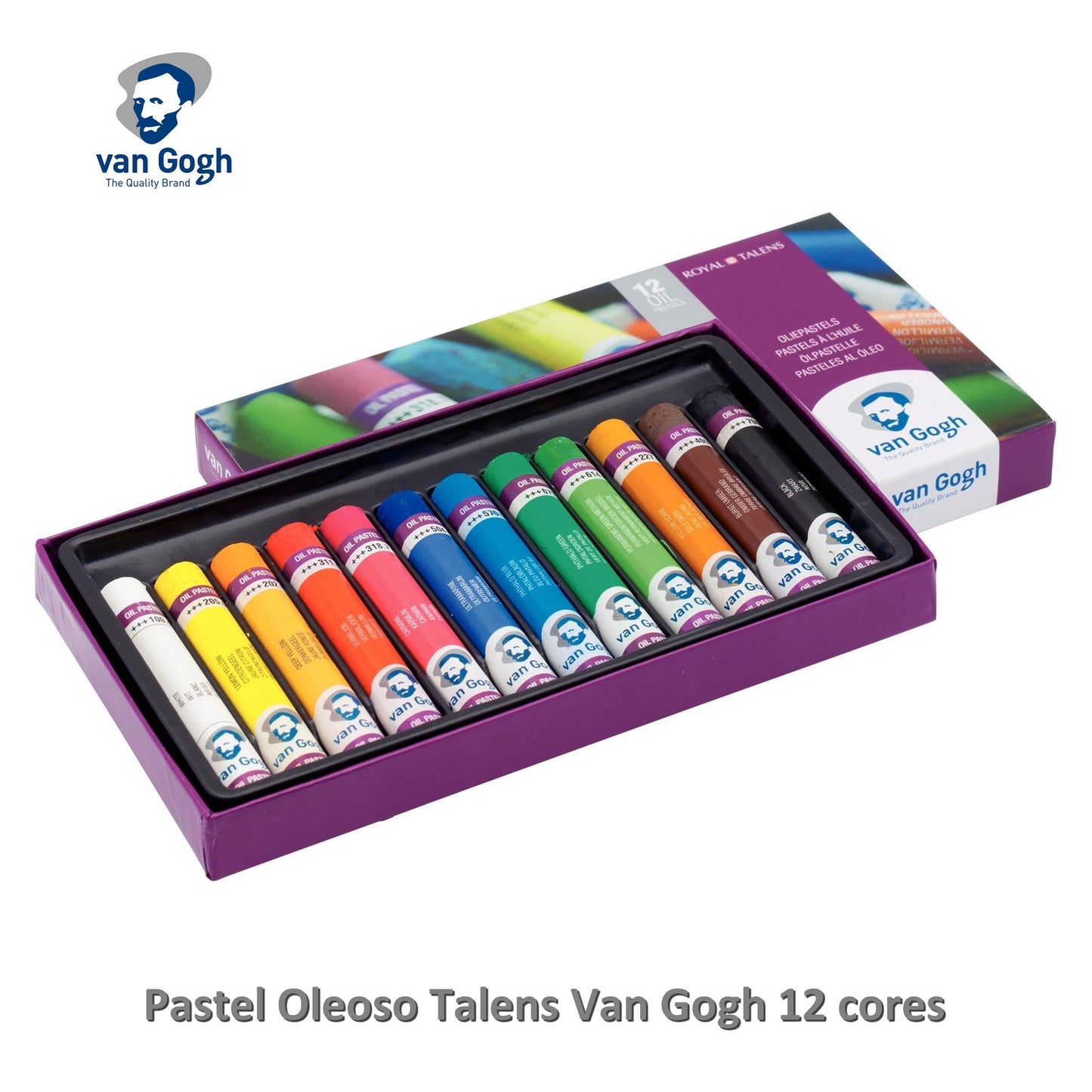 PASTEL OLEOSO TALENS VAN GOGH 12 CORES
