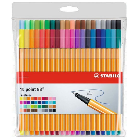 CANETA STABILO POINT 88 40 CORES