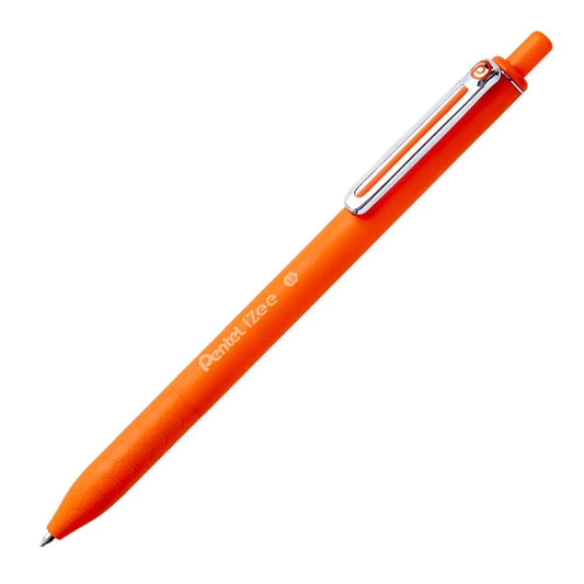 CANETA ESFEROGRAFICA PENTEL RETRATIL IZEE 1,0mm LARANJA