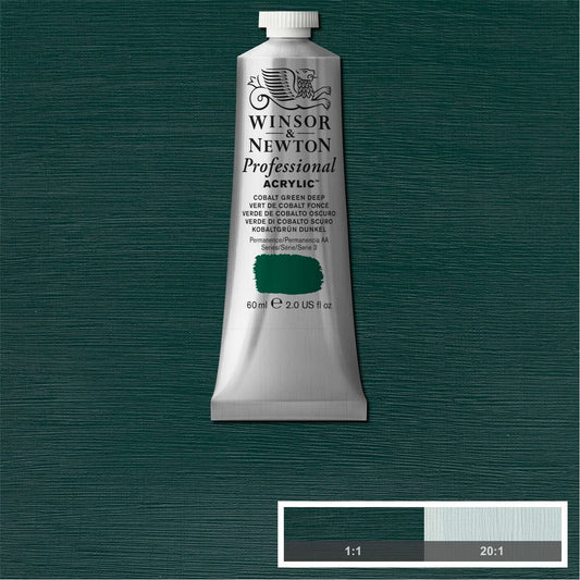 ACRILICA WINSOR NEWTON PROFISSIONAL 60ML 467 COBALT GREEN DEEP ROW S3